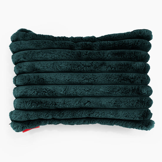 Poszewka na poduszkę ozdobna prostokątna 35 x 50cm - Sztruks ultra plusz Turkus 01