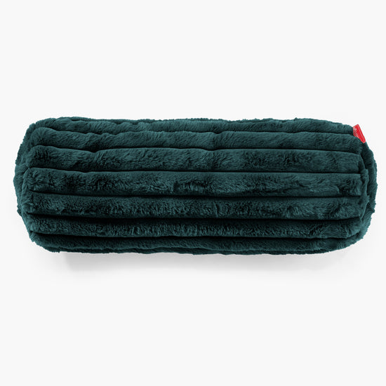 Poszewka na poduszkę ozdobna wałek 20 x 55cm - Sztruks ultra plusz Turkus 02