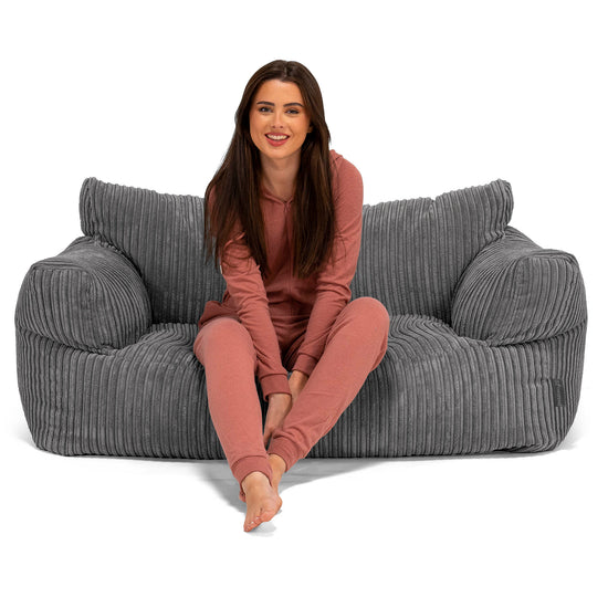 Sofa pufa Josephine - Klasyczny sztruks Chłodna szarość 03