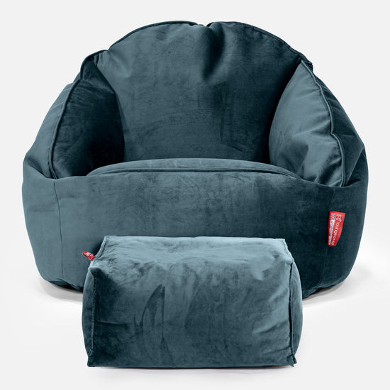 Siedzisko pufa sako Bubble - Aksamit Turkus 02