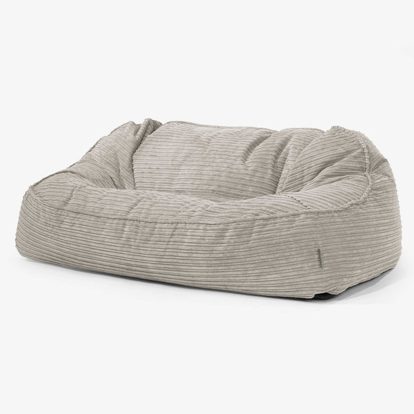 Duża sofa pufa Sloucher - Klasyczny sztruks Mysi 01