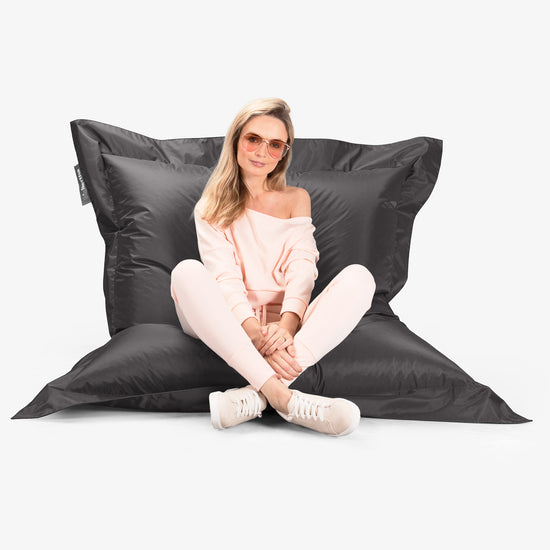 Pufa gigant XXL - SmartCanvas™ Grafit szarość 05