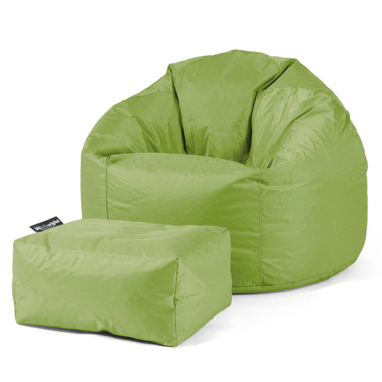 Klasyczne siedzisko pufa sako - SmartCanvas™ Limonka 02