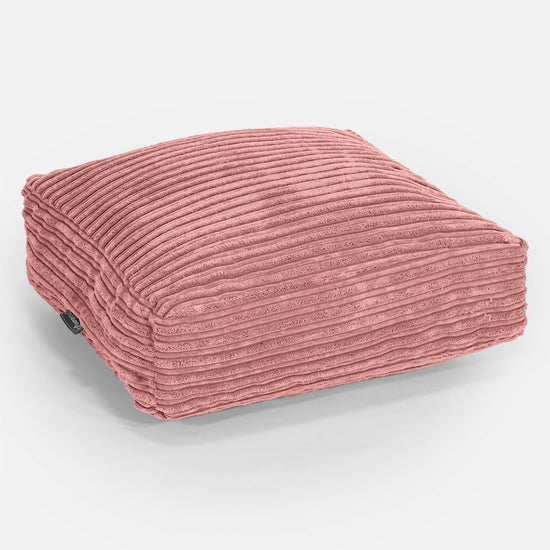 Duża poduszka podłogowa - Klasyczny sztruks Brzoskwinia 01