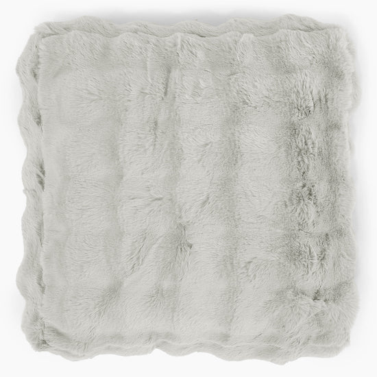 Duża poduszka podłogowa - Sztuczne futro Bąbelkowe Szałwiowy zielony 02