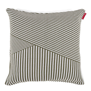 Poszewka na poduszkę ozdobna XL 70 x 70cm - Dzianina Pasek Zieleń