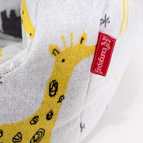 Fotel pufa worki sako dla malucha 1-3 lata - Dzianina Safari 02