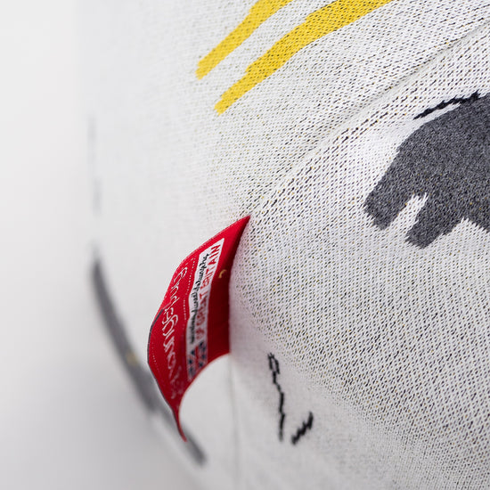 Klasyczne siedzisko pufa sako dla dzieci 1-5 lat - Dzianina Safari 02