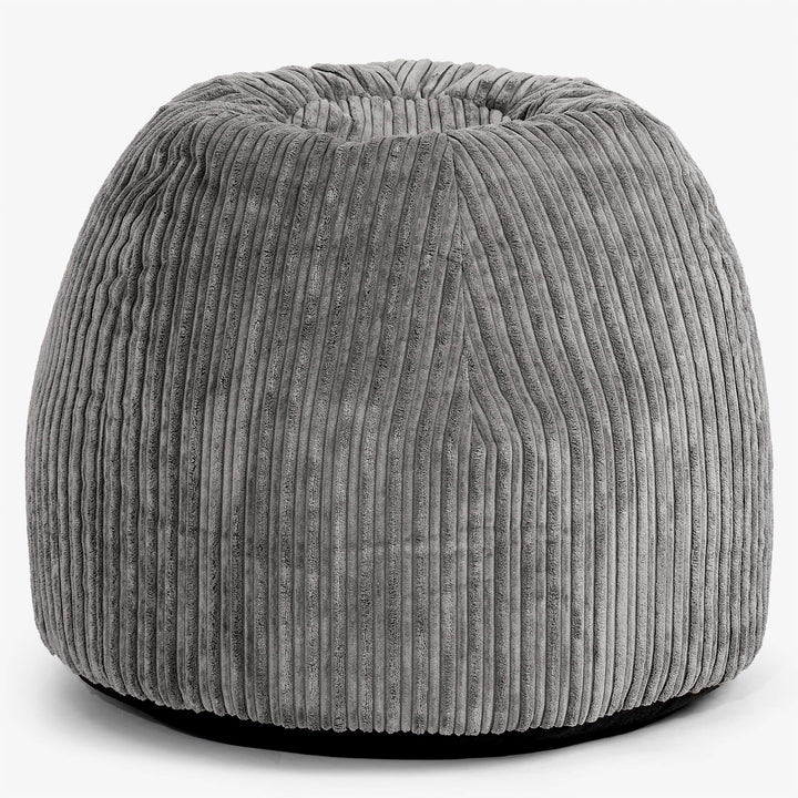 Ergonomiczne biurowe pouf-krzesło - Klasyczny sztruks Grafit szarość - 01