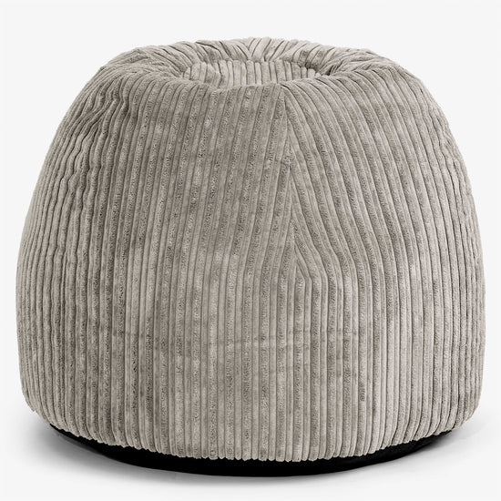 Ergonomiczne biurowe pouf-krzesło - Klasyczny sztruks Mysi - 01