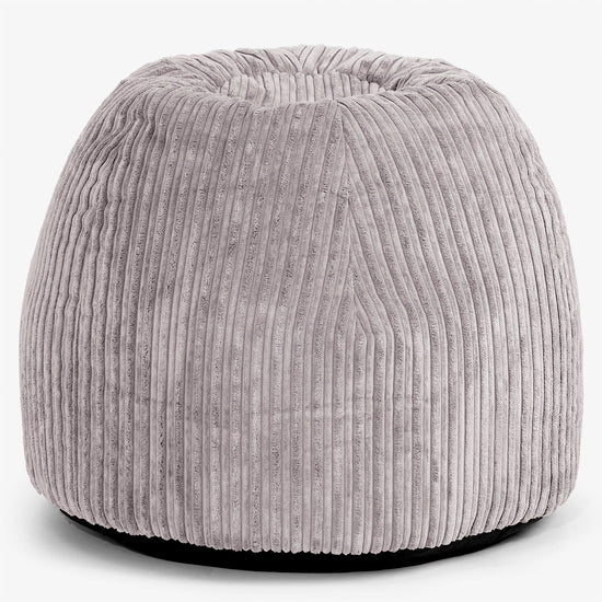 Ergonomiczne biurowe pouf-krzesło - Klasyczny sztruks Szarość delfina - 01
