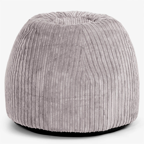 Ergonomiczne biurowe pouf-krzesło - Klasyczny sztruks Szarość delfina - 01
