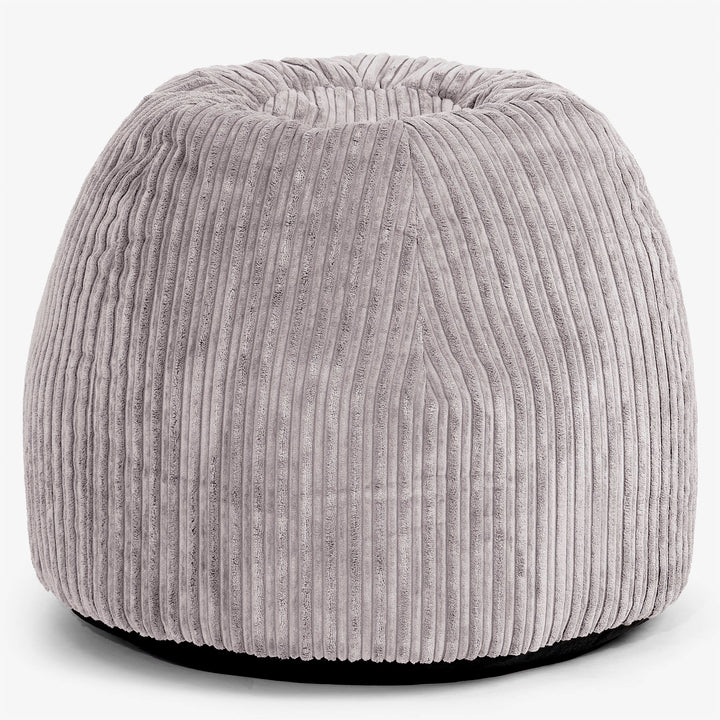 Ergonomiczne biurowe pouf-krzesło - Klasyczny sztruks Szarość delfina - 01