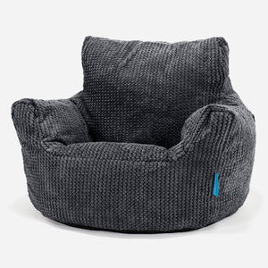 Fotel pufa worki sako dla malucha 1-3 lata - Pom Pom Czerń