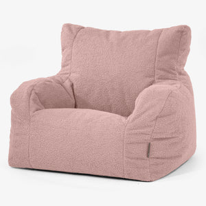 Fotel pufa worki sako Josephine - Boucle Róż