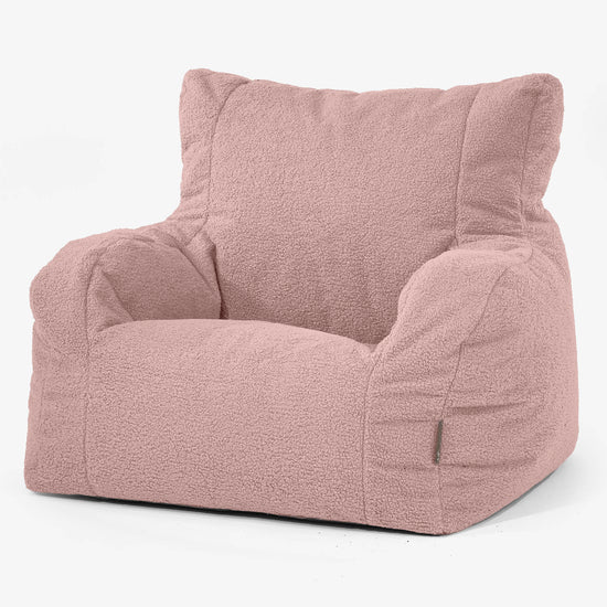 Fotel pufa worki sako Josephine - Boucle Róż 01