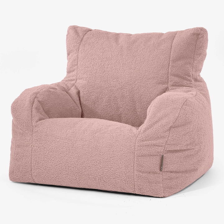 Fotel pufa worki sako Josephine - Boucle Róż 01