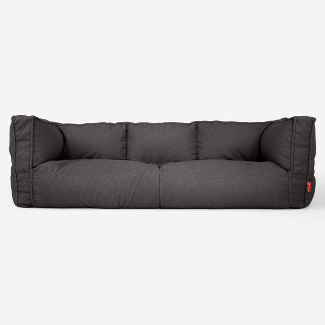 Sofa 3-osobowa pufa Albert Zamienny Pokrowiec - Boucle 01