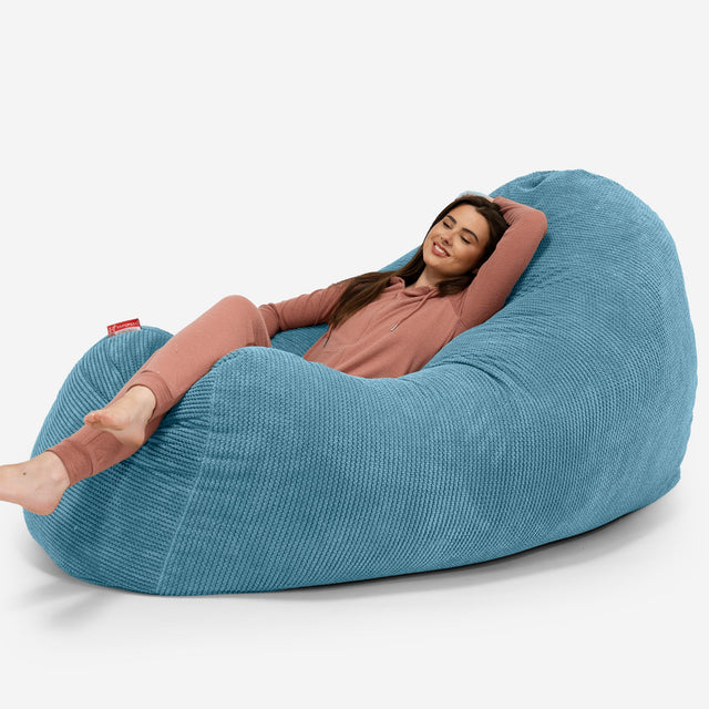 Olbrzymia sofa pufa Zamienny Pokrowiec - Pom Pom 01