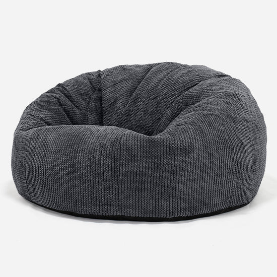Klasyczna sofa pufa - Pom Pom Czerń 01