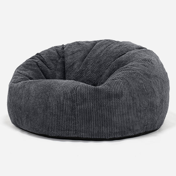 Klasyczna sofa pufa - Pom Pom Czerń 01