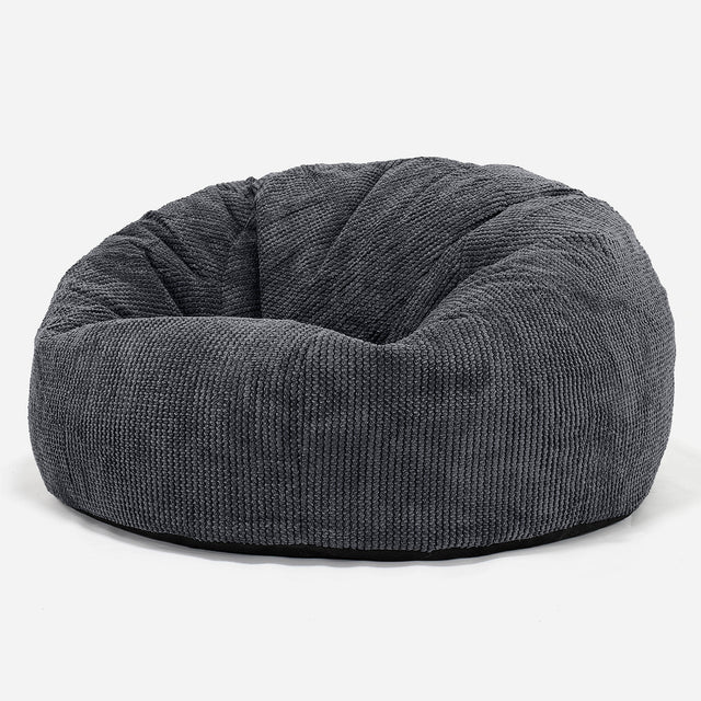 Klasyczna sofa pufa - Pom Pom Czerń 01