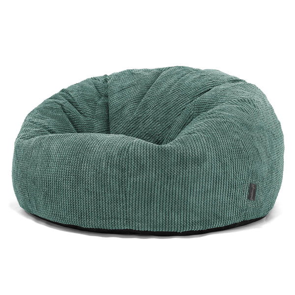 Klasyczna sofa pufa - Pom Pom Zielony Mech 01