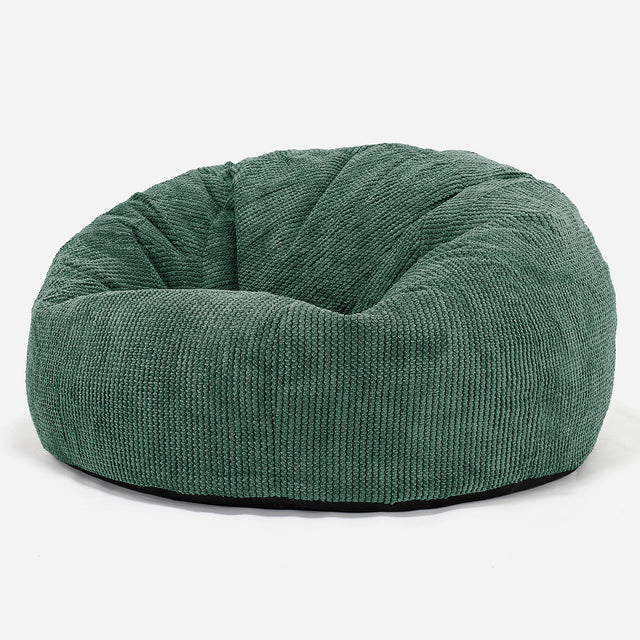 Klasyczna sofa pufa - Pom Pom Zielony Mech 01