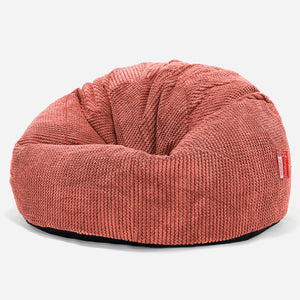 Klasyczne siedzisko pufa sako - Pom Pom Dyniowy Pomarańczowy