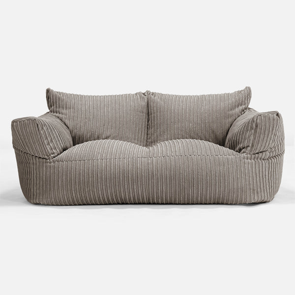 Sofa pufa Josephine - Klasyczny sztruks Beżowa szarość 01