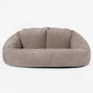 Sofa pufa Bubble - Klasyczny sztruks Beżowa szarość