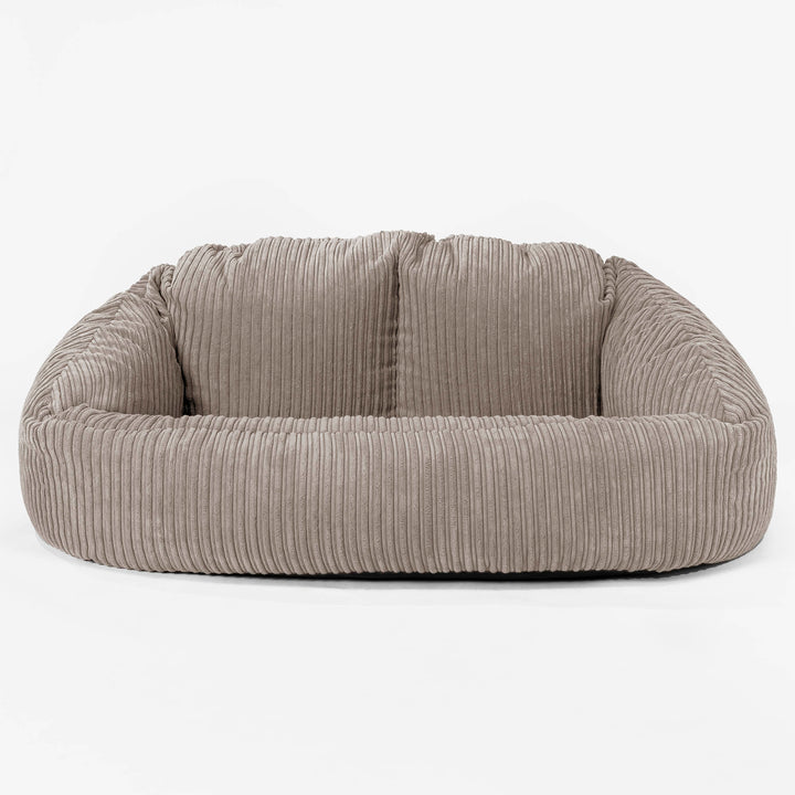 Sofa pufa Bubble - Klasyczny sztruks Beżowa szarość 01