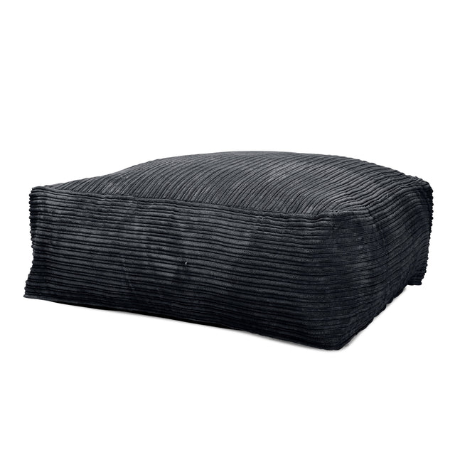 Pufa piankowa otomana CloudSac 250 - Klasyczny sztruks Czerń 01