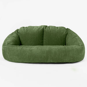 Sofa pufa Bubble - Klasyczny sztruks Leśna zieleń