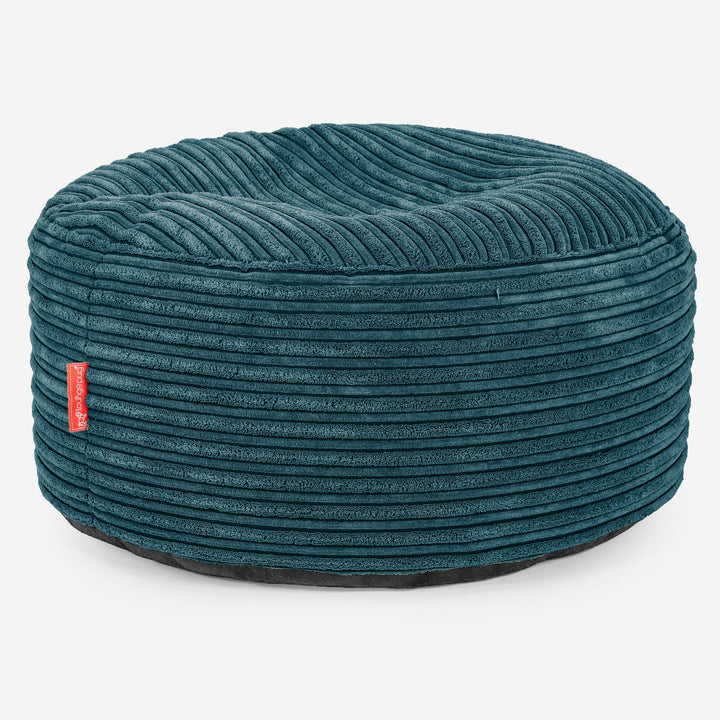 Ottoman Puff - Klasyczny sztruks Turkus 03