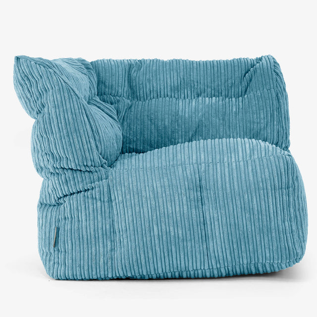 Modułowa Pufa Sofa, Lewy Element Rogowy Zamienny Pokrowiec - Klasyczny sztruks 01