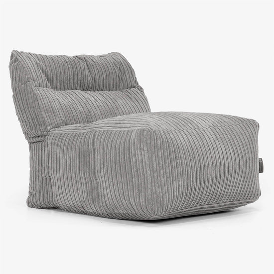 Modułowa Pufa Sofa, Środkowy Element - Klasyczny sztruks Grafit szarość 01