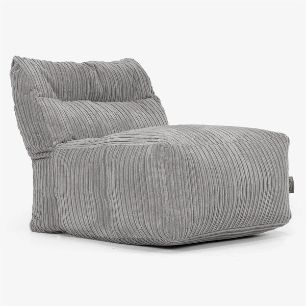 Modułowa Pufa Sofa, Środkowy Element - Klasyczny sztruks Grafit szarość 01