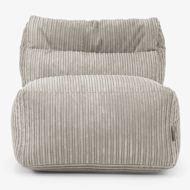 Modułowa Pufa Sofa, Środkowy Element - Klasyczny sztruks Mysi 02