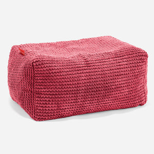 Podnóżek mały - Pom Pom Czerwony pastelowy
