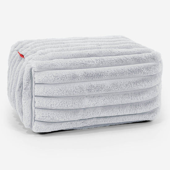 Podnóżek mały - Sztruks ultra plusz Kacze jajo niebieskie 01