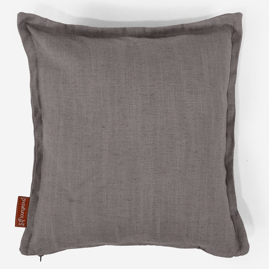 Poszewka na poduszkę ozdobna 47 x 47cm - Faktura lnu Chłodna szarość 01