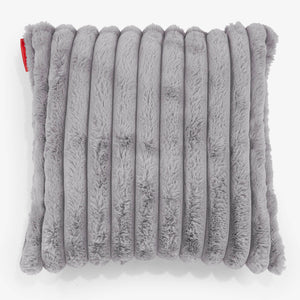 Poszewka na poduszkę ozdobna 47 x 47cm - Sztruks ultra plusz Szarość