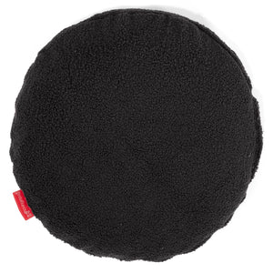 Poszewka na poduszkę ozdobna okrągła 50cm - Boucle Grafit szarość