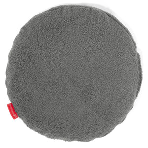 Poszewka na poduszkę ozdobna okrągła 50cm - Boucle Szarość