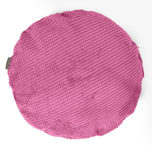 Poszewka na poduszkę ozdobna okrągła 50cm - Pom Pom Róż