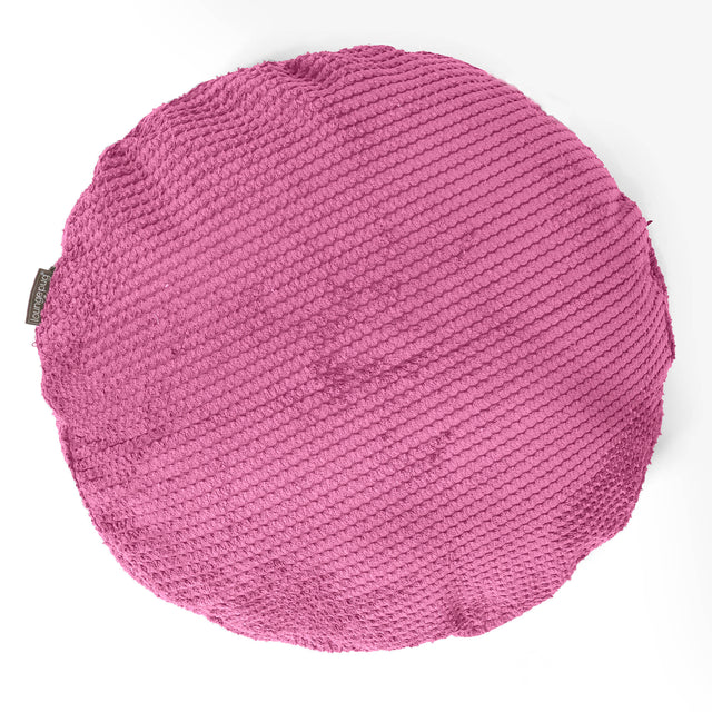 Poszewka na poduszkę ozdobna okrągła 50cm - Pom Pom Róż 01
