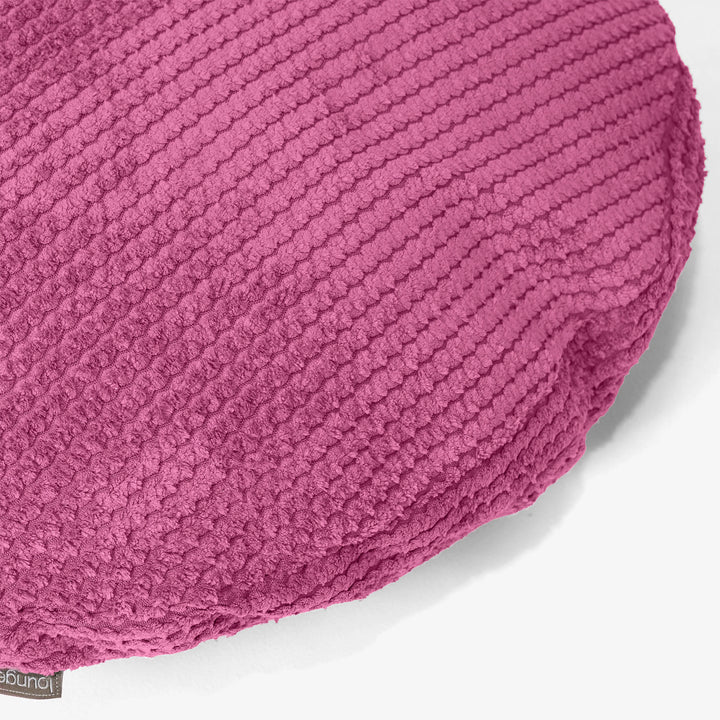 Poszewka na poduszkę ozdobna okrągła 50cm - Pom Pom Róż 02