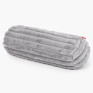 Poszewka na poduszkę ozdobna wałek 20 x 55cm - Sztruks ultra plusz Szarość