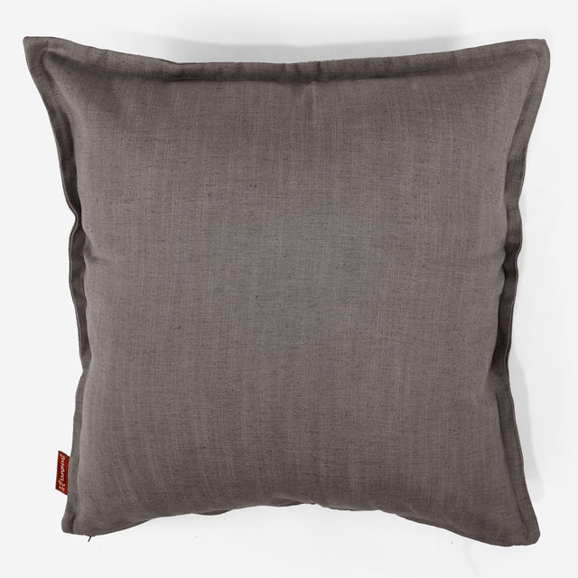 Poszewka na poduszkę ozdobna XL 70 x 70cm - Faktura lnu Chłodna szarość 01
